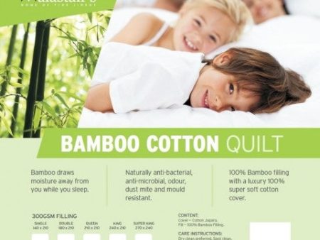 Alastair s Bamboo Quilt 300gsm For Discount