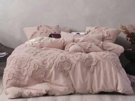 Alli Mauve Quilt Cover Set by Linen House For Discount