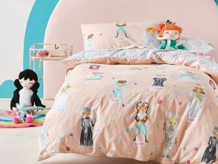 You Go Girl Peach Quilt Cover Set by Hiccups Cheap