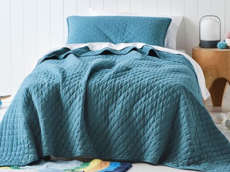 Tee Teal Coverlet Set by Hiccups Online now