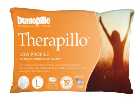 DUNLOPILLO Therapillo Low Profile Memory Foam Pillow Hot on Sale