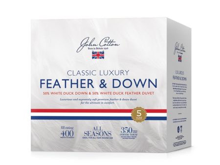 John Cotton Classic Luxury 50-50 Duck Down & Feather Quilt Online now