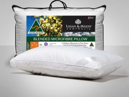 Blended Microfibre Pillow by Logan & Mason Online Hot Sale