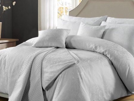 Celeste Powder Blue Quilt Cover Set by Perle For Cheap