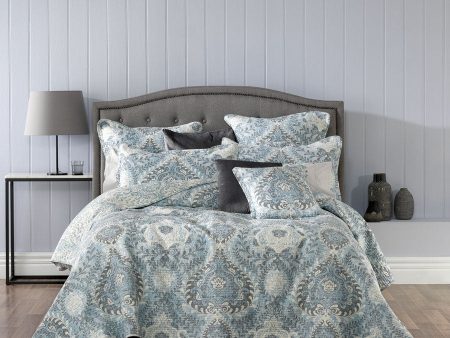 Braidwood Blue Bedspread Set by Bianca For Sale