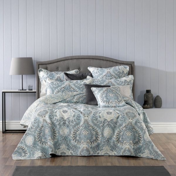 Braidwood Blue Bedspread Set by Bianca For Sale