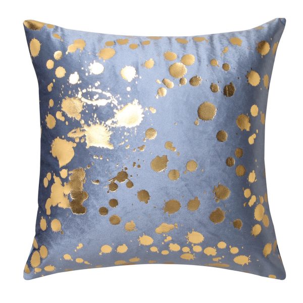 Spritz Square Cushion Blue by Logan and Mason Cheap