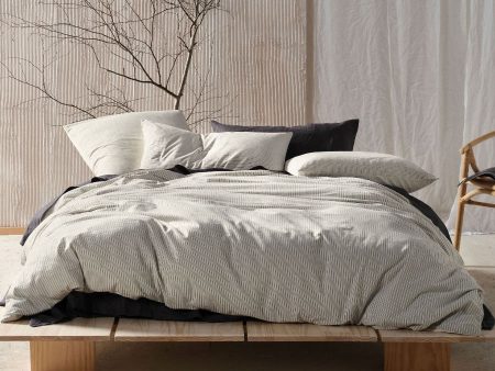 Napier Black Quilt Cover Set by Linen House Sale