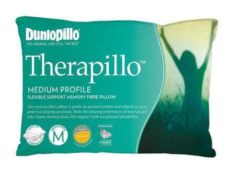 Therapillo Flexible Support Memory Fibre Medium Profile Pillow Discount