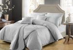 Celeste Powder Blue Quilt Cover Set by Perle For Cheap