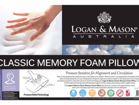 Classic Memory Foam Pillow by Logan & Mason on Sale