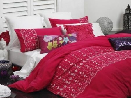 Yasmin Pink Quilt Cover Set Single on Sale