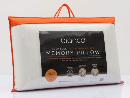 Deep Sleep Memory Foam Pillow - Standard by Bianca on Sale