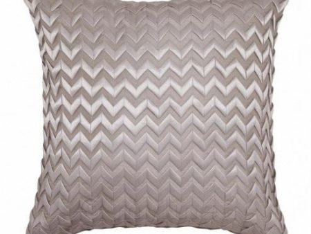 Chevron Latte European Pillowcase by Logan & Mason Ultima on Sale