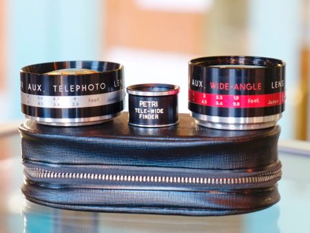 Petri-Aux Tele-Wide Finder and Lens Set Online Sale