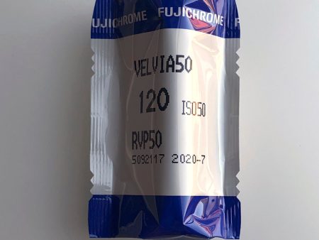 Fujichrome Velvia 50 120 (expired July 2020) For Sale