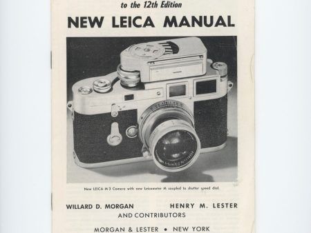 1954 New Leica Equipment Supplement on Sale