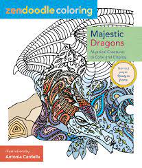 Zendoodle Coloring: Majestic Dragons: Mystical Creatures To Color And Display on Sale